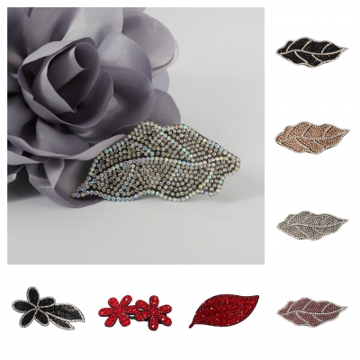 Strass Haarclip große Haarspange Modell 1 - 1