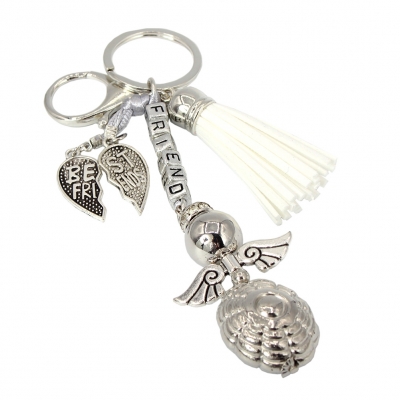 Schlüsselanhänger Metall Medaillon Geschenk Idee lucky charm Glücksbringer Freundschaft - 2