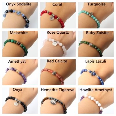 Edelstein Armband Geschenkidee exklusives Design Chakra Turquoise - 1