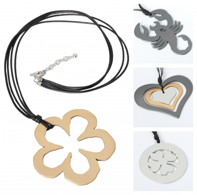 Halskette mit Anhänger Handarbeit Mehndi Vintage Geschenkidee Herz - 1