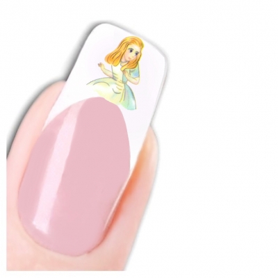 Tattoo Nail Art Alice im Wunderland Katze Aufkleber Nagel Sticker - 1