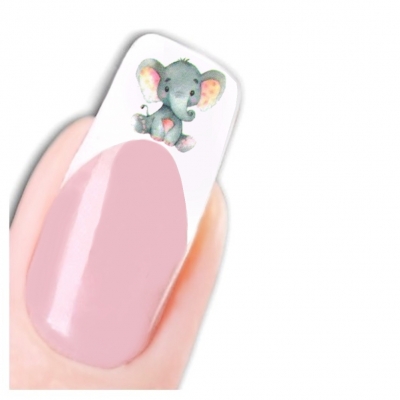 Tattoo Nail Art Aufkleber Elefant Löwe Eule Nagel Sticker - 1