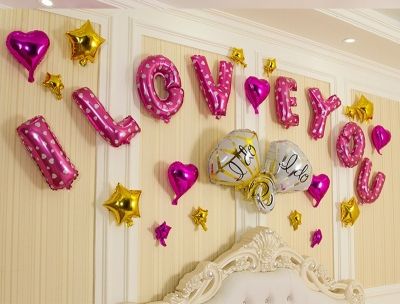 Buchstaben Luftballon 40CM Folienballon Rosa - 2