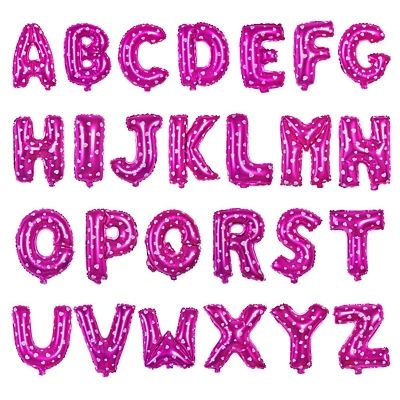 Buchstaben Luftballon 40CM Folienballon Rosa X - 1
