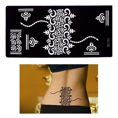 Henna Tattoo Schablone Airbrush Stencil Blume Ornamente