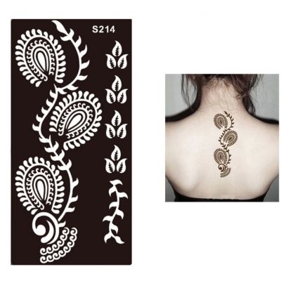 Henna Tattoo Schablone Airbrush Stencil Blume Ornamente