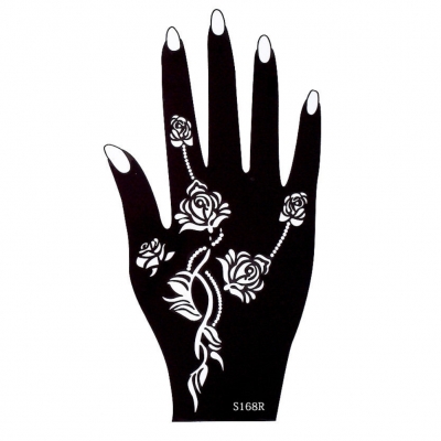Henna Tattoo Schablone für die Rechte oder Linke Hand