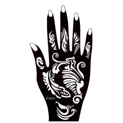 Henna Tattoo Schablone für die Rechte oder Linke Hand