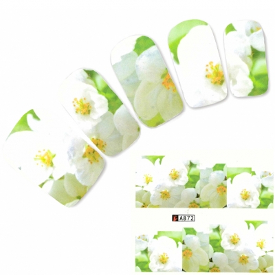 Tattoo Nail Art Blumen Aufkleber Nagel Sticker