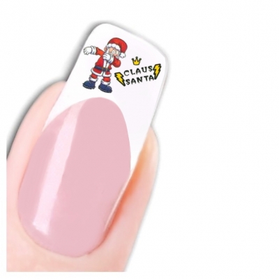 Tattoo Nail Art Nikolaus Weihnachten Schneemann Dab Aufkleber Nagel Sticker - 1