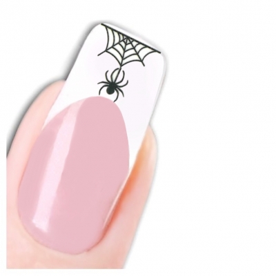 Tattoo Nail Halloween Spinne Katze Aufkleber Nagel Sticker - 1