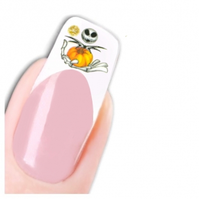 Tattoo Nail Halloween Totenköpfe Spinne Glitzer Aufkleber Nagel Sticker - 1