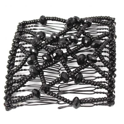 Trend Magic Combs Perlen Butterfly Haarklammer Schwarz Pailletten  - 2