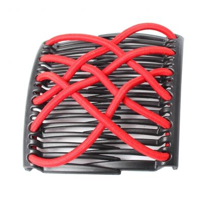 Trend African Hairclip Haarklammer Haarspange Hair Clips Haarkamm Rot - 2