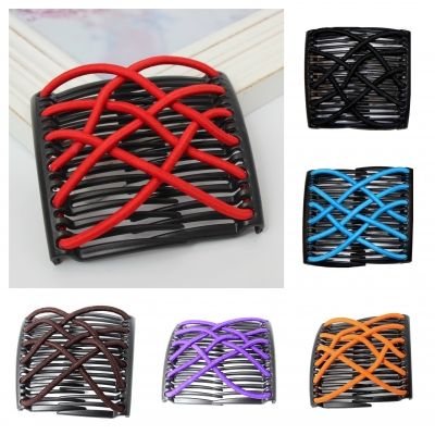 Trend African Hairclip Haarklammer Haarspange Hair Clips Haarkamm Orange - 1