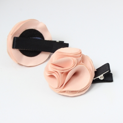 Rosen Haarklammer Blüten in der Farbe Altrosa - 3