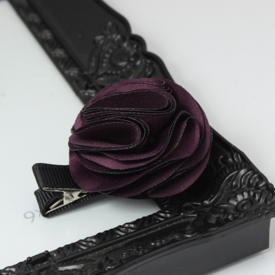 Rosen Haarklammer Blüten in der Farbe Lila - Lila