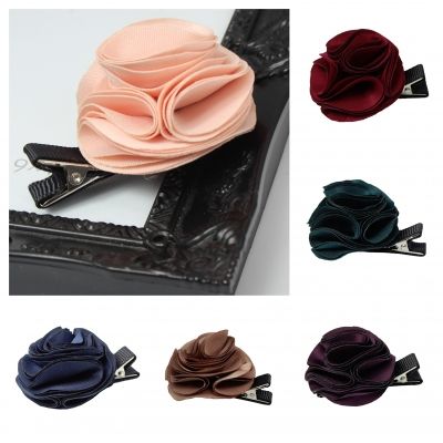 Rosen Haarklammer Blüten in der Farbe Lila - 1