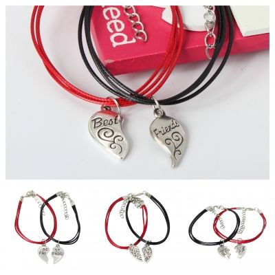 2 x Armband mit Anhänger BFF forever friends Freundschaft Liebe Modell 3 - 1