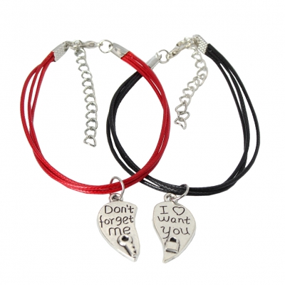 2 x Armband I Love You Liebe Geschenkidee Valentinstag Partnerarmbänder Modell 2 - 2