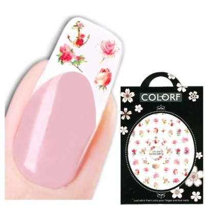3D Nagel Sticker Nail Art Aufkleber Rose Anker Aufkleber New Design