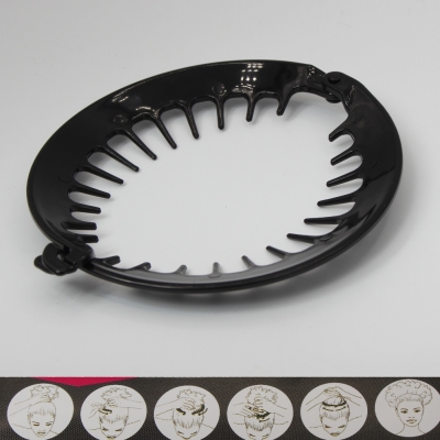 Hairclip Haarring Haarklammer Haarkamm für gekräuseltes lockiges Afro Haar - 1