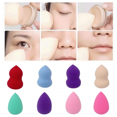 Profi Make-Up Schwamm 1er pack Schminkschwamm für Puder Concealer Foundation Lila - 1