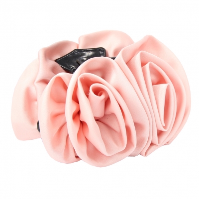 Haarklammer Blüten Lotusblume Haargreifer Krabbe Klammer Pferdeschwanz Clip in der Farbe Rosa - 2