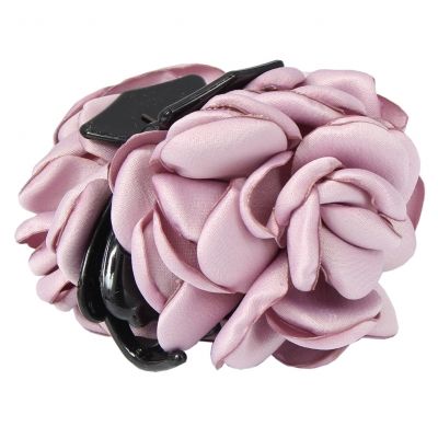 Haarklammer Blüten Rose Haargreifer Krabbe Klammer Pferdeschwanz Clip in der Farbe Flieder - 2