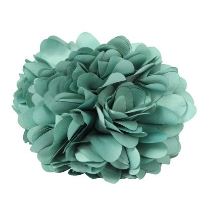 Große Haarklammer Blüten Rose Haargreifer Krabbe Klammer Pferdeschwanz Clip in der Farbe Grün - 2