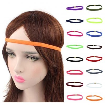 Sporthaarband Stirnband Haargummi Haarband für Sport Fussball, Yoga, Fitness Lila - 1