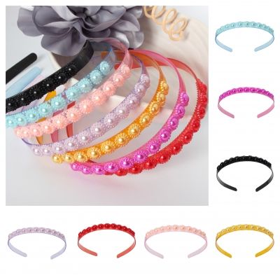 Designer Perlen Blüten Haarreif Haarschmuck Boho Haarreif Pink - 1