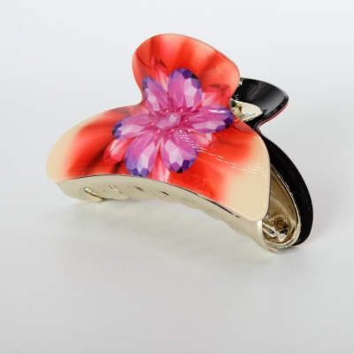 Haarklammer Haargreifer Haarclip  Haarspange Pferdeschwanz Blüten Modell 2 - 3