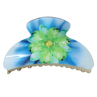 Haarklammer Haargreifer Haarclip  Haarspange Pferdeschwanz Blüten Modell 3 - 2