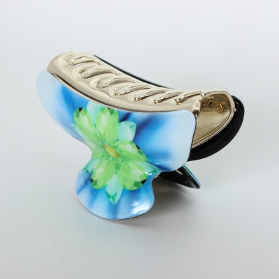 Haarklammer Haargreifer Haarclip  Haarspange Pferdeschwanz Blüten Modell 3 - 4