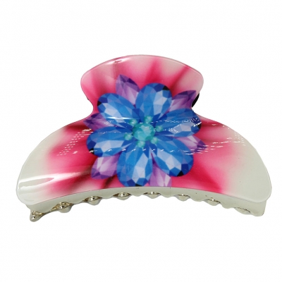 Haarklammer Haargreifer Haarclip  Haarspange Pferdeschwanz Blüten Modell 5 - 2