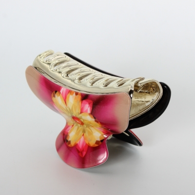 Haarklammer Haargreifer Haarclip  Haarspange Pferdeschwanz Blüten Modell 6 - 4