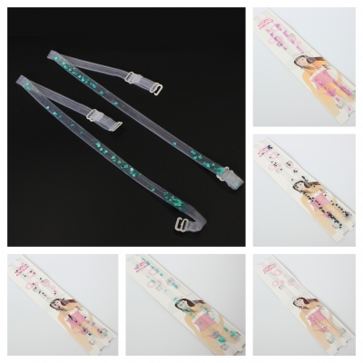 BH Ersatzträger Transparent Verlängerung gefüllt mit Herzen & Gel Schwarz - 1