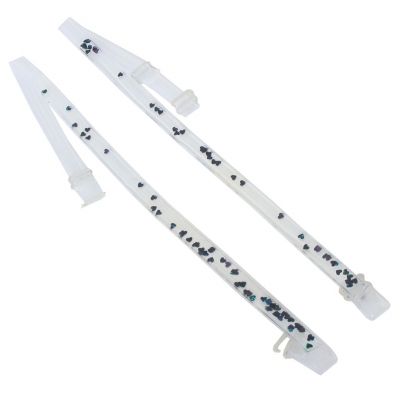 BH Ersatzträger Transparent Verlängerung gefüllt mit Herzen & Gel Schwarz - 2