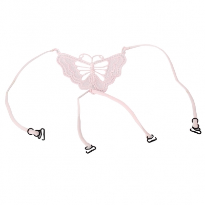 BH Träger Schmetterling Ersatzträger Rückenschmuck Butterfly Rosa - 2