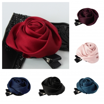 Rosen Haarklammer Blüten in der Farbe Rot - 1