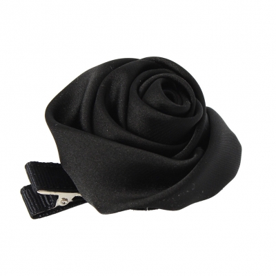 Rosen Haarklammer Blüten in der Farbe Schwarz - 2