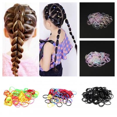 100 x Mini TPU Haargummis Rasta Dreads Zöpfe Bunt - 1