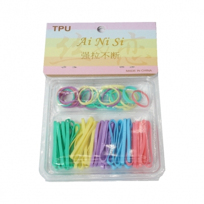 Mini TPU Haargummis Rasta Dreads Zöpfe Pastellfarben