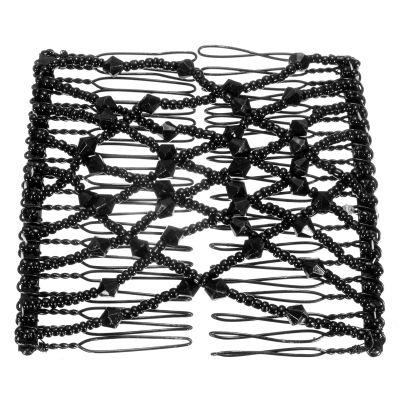 Trend Magic Combs Perlen Butterfly Haarklammer Schwarz Pailletten - 2