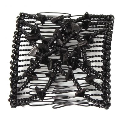 Trend Magic Combs Perlen Butterfly Haarklammer Schwarz Pailletten - 4