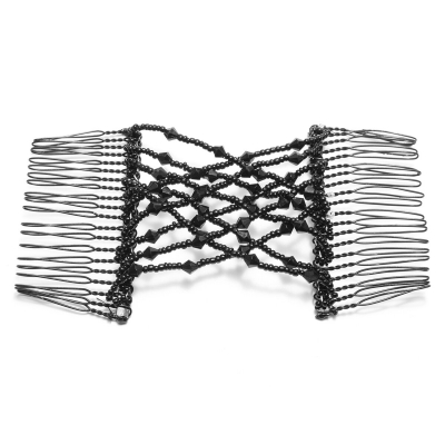 Trend Magic Combs Perlen Butterfly Haarklammer Schwarz Pailletten - 5