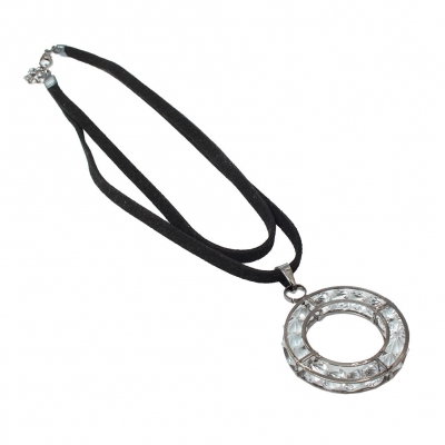 Gothic Choker Kropfband mit Straß Anhänger Modell 2 - 2