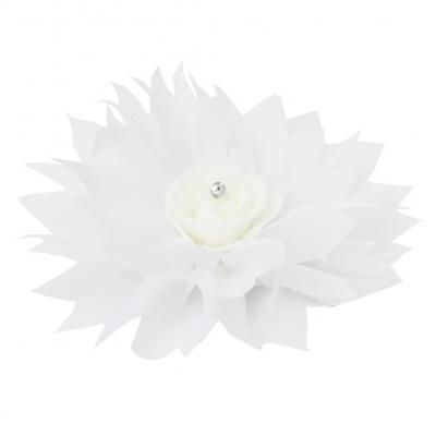 Mädchen Haarklammer in Weiß - 1