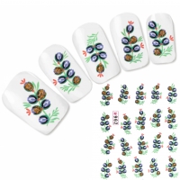 Tattoo Nail Art Weintrauben Aufkleber Nagel Sticker Neu!